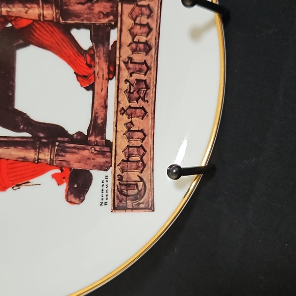 Norman Rockwell "Dear Santa" Decorative Plate - Picture 3 of 4